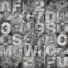 Factura LOFT STONE ALPHABET 3